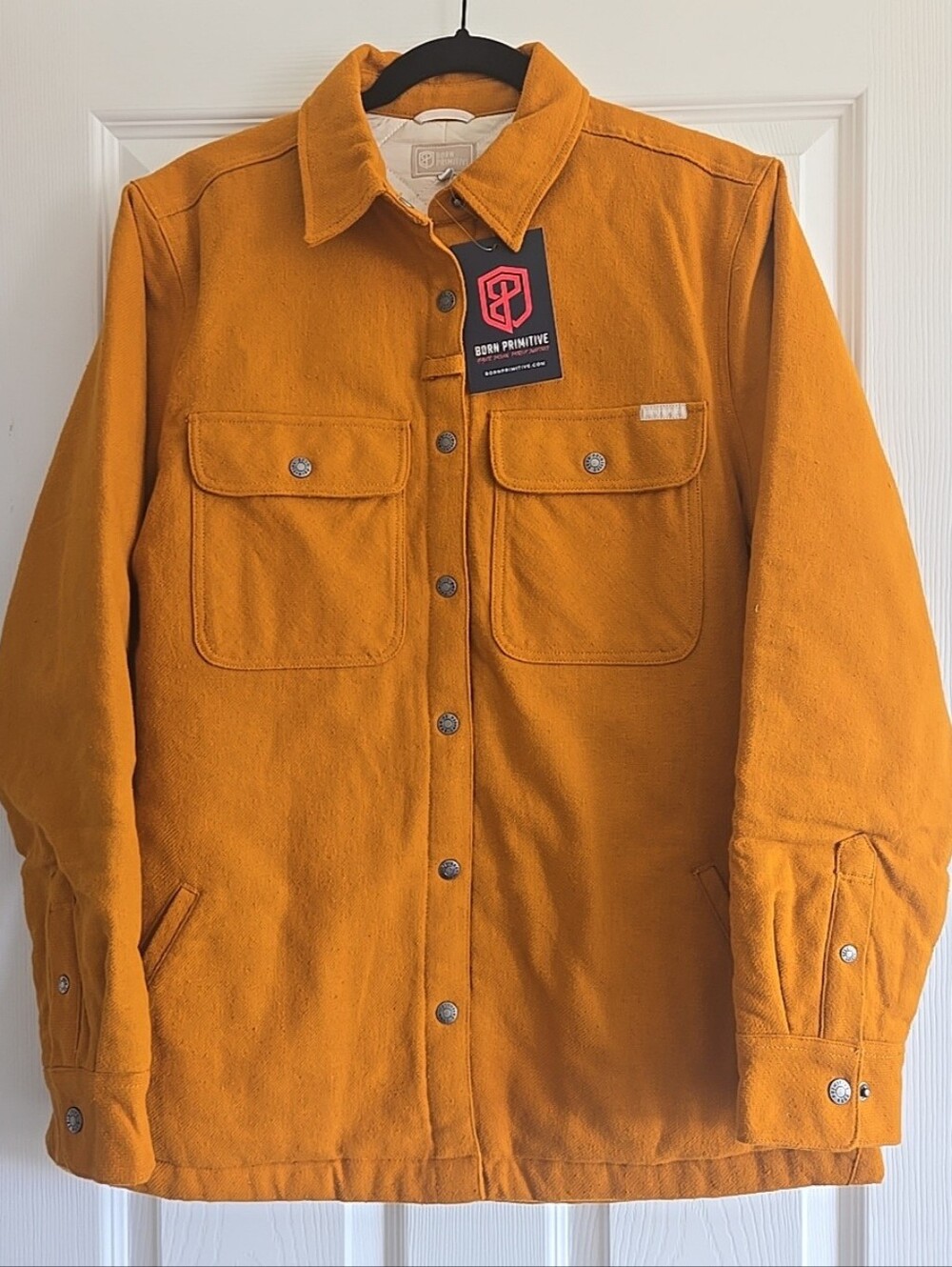 Women's Born Primitive Cotton Timber Jacket  Honey Ginger  Size Medium  NWT